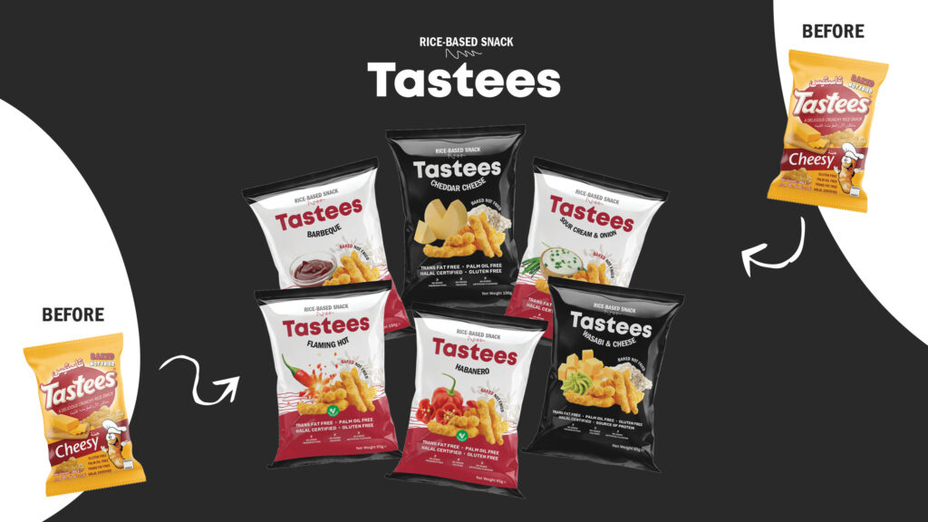 Tastees Malta Before and After Branding Exercise 